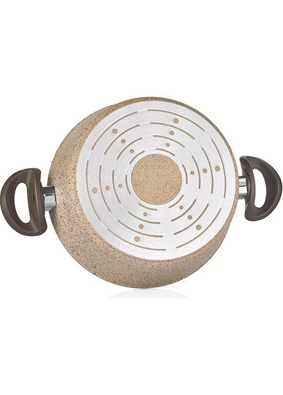 Falez Creamy Granit 28 Cm Derin Tencere - Resim 5