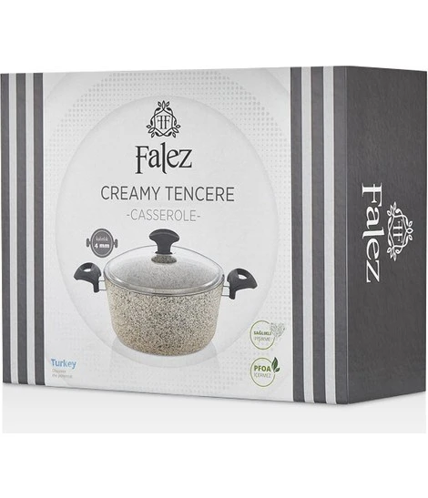 Falez Creamy Granit 28 Cm Derin Tencere - Resim 7