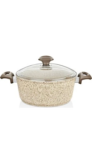 Falez Creamy Granit 28 Cm Derin Tencere - Resim 2