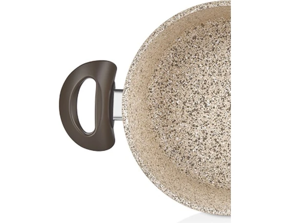 Falez Creamy Granit 28 Cm Derin Tencere - Resim 6