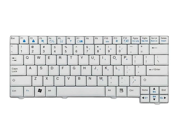 Lg X110 - X130  Uyumlu Notebook Klavyesi - Beyaz - TR ürün görseli 1
