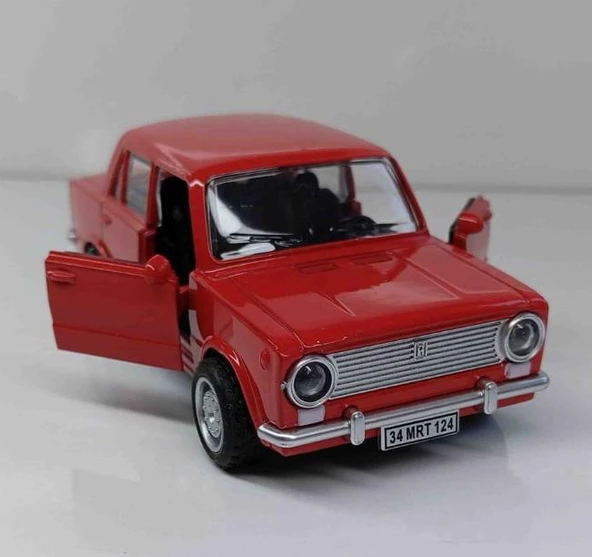 Oyuncak Metal Model Araba 1/36 Çek Bırak Kırmızı Hacı Murat 124 ürün görseli 1