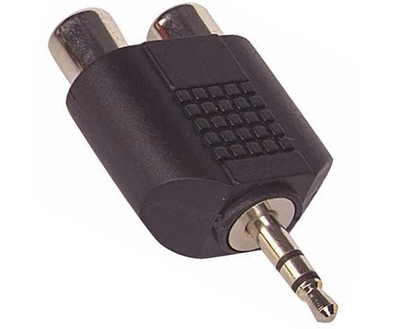 3.5 MM ST ERKEK / 2RCA DİŞİ ÇEVİRİCİ JACK ürün görseli 1