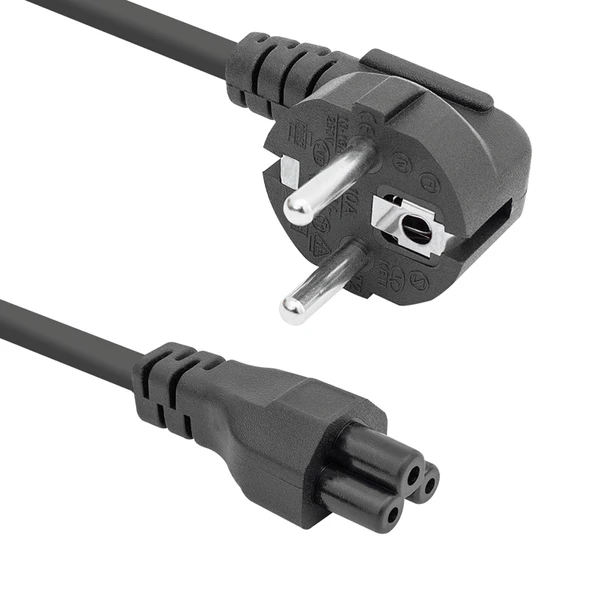POWERMASTER PM-8051 3 X 0.75 MM NOTEBOOK POWER YONCA KABLO 1.5 METRE POŞETLİ ürün görseli 1