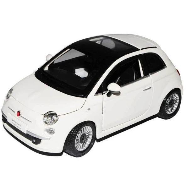 1:24 Fiat 500 2007 Model Araba TD01TD04-S00022106 ürün görseli 1