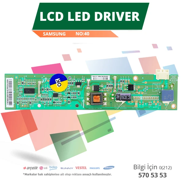 LCD LED DRIVER SAMSUNG (SSL320-OD3A) (LTA320AP33)-(WK-40) - Resim 2