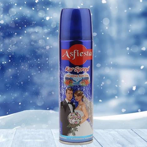 Yapay Kar Spreyi Düğün , Nişan Kar Spreyi Okyanus Kokulu 250ML ürün görseli 1