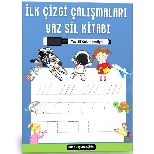 İlk Çizgi Çalışmaları YAZ-SİL Kitabı ürün görseli 1