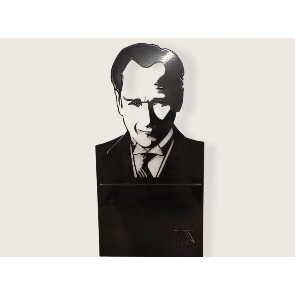 AYYBUU Atatürk Büstü Lazer Kesim Metal Masaüstü Dekor ürün görseli 1