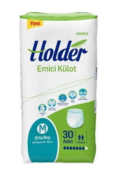 Holder Emici Külot Yetişkin Hasta Bezi Orta Boy ( Medium ) 30 Adet ürün görseli 1