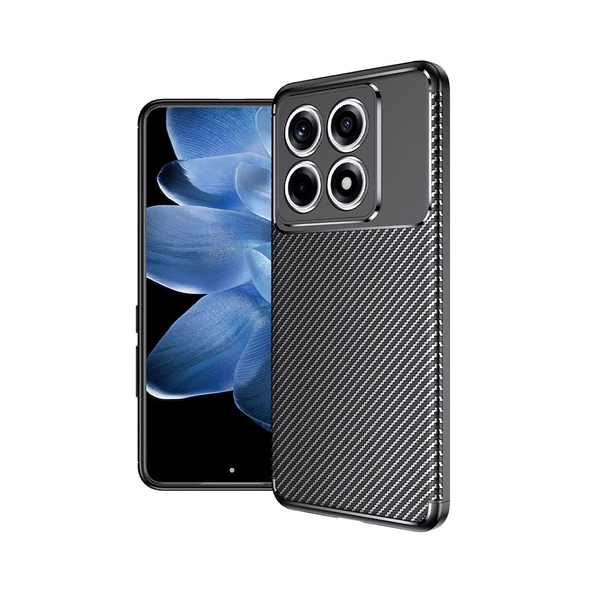 Xiaomi 14T Kılıf Karbon Görünümlü Silikon Kılıf Zr-Ngro ürün görseli 1