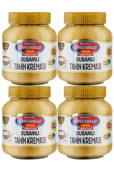 Bozkırlı Çavuşoğlu Susamlı Tahin Kreması 330g X 4 869402010023314 ürün görseli 1
