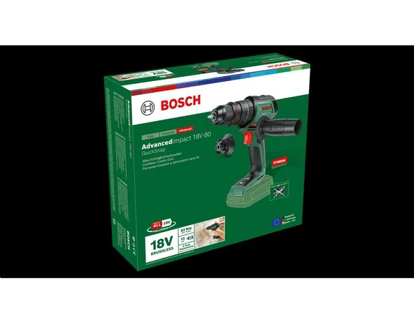 Bosch AdvancedImpact 18V-80 QuickSnap (Solo) - Resim 3