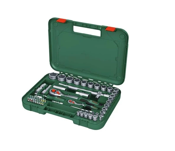 Bosch 1/4"+1/2" Cırcırlı Somun Sıkma Seti 56 Parça ürün görseli 1