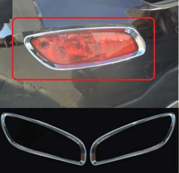 Hyundai Santa Uyumlu Fe 2006 2012 Arka Reflektör Çerçevesi Krom ürün görseli 1