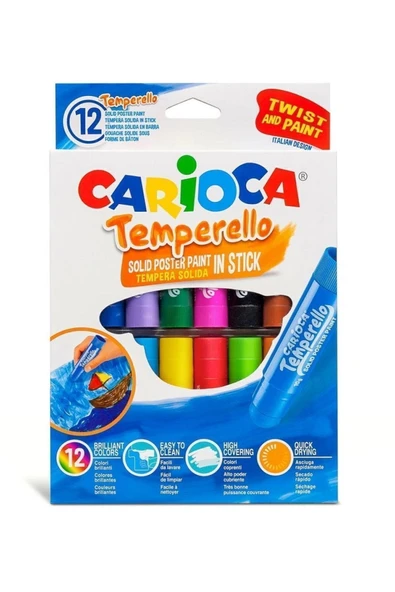 Temperello Stick Poster Boyama Kalemi 12’li ürün görseli 1