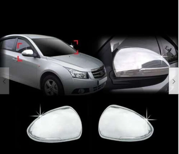 Chevrolet Cruze Uyumlu Ayna Kapağı ABS (Plastik) Krom ürün görseli 1