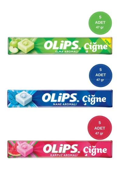 Olips Çiğne Ferahlatıcı Çiğnenebilir Şeker Çeşitleri 47gr - 15 Adet ürün görseli 1