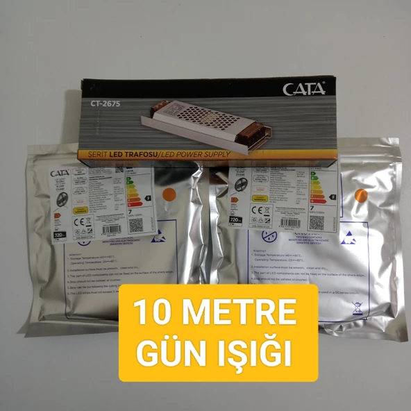 Cata 10 metre gün ışığı şerit LED ürün görseli 1