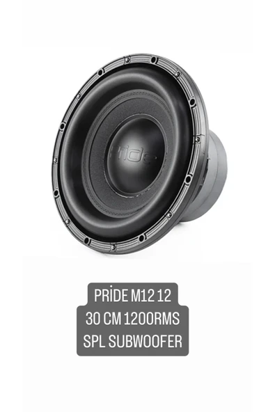 PRİDE M12-12 30 CM SPL SUBWOOFER 1200RMS ürün görseli 1