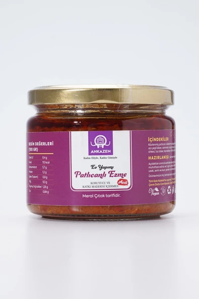 ANKAZEN Kadın Eliyle Patlıcan Ezmesi 250 gr ürün görseli 1