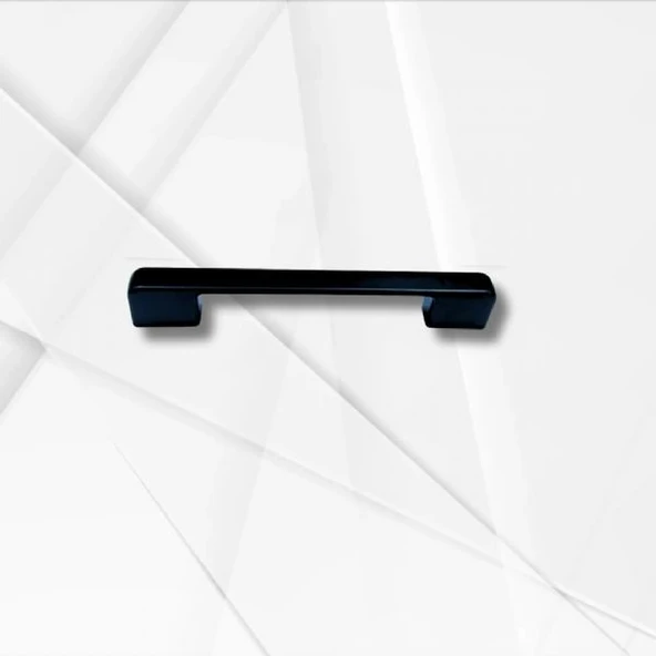 Marelli NERO BLACK siyah 128 mm mobilya dolap kulbu ürün görseli 1