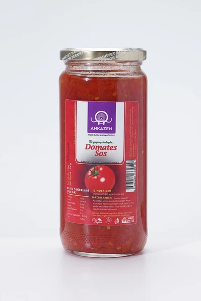 ANKAZEN Kadın Eliyle Domates Sos Katkısız 500 gr ürün görseli 1