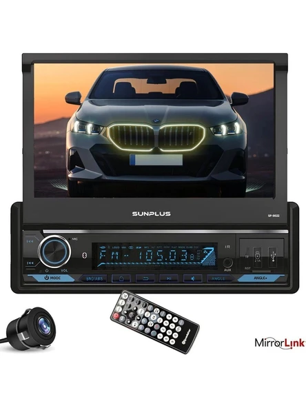 Sunplus Hıtech SP-9022 Indash Teyp 7 Inç 4X55 Watt Bluetooth Mirrorlink Kumanda ürün görseli 1