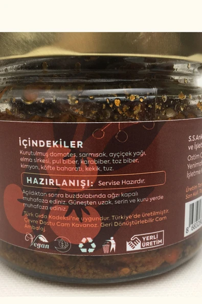 ANKAZEN Kadın Eliyle Kahvaltılık Kuru Domates 310 gr - Resim 3