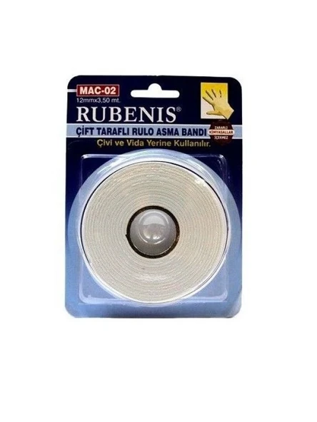RUBENİS MAC-02 ÇİFT TARAFLI TAŞIM.BANDI 12NMX3,5MT ürün görseli 1
