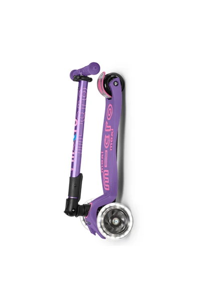 Micro Maxi Deluxe Foldable LED Purple  Mor 5-12 Yaş - Resim 2