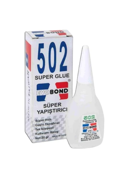 EVOBOND 502 SUPER GLUE SÜPER HIZLI YAPIŞTIRICI ürün görseli 1