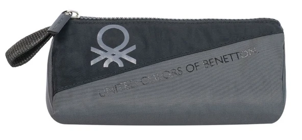 United Colors Of Benetton Color Blocking Unisex Çocuk Üçgen Kalemlik - Gri-Siyah ürün görseli 1