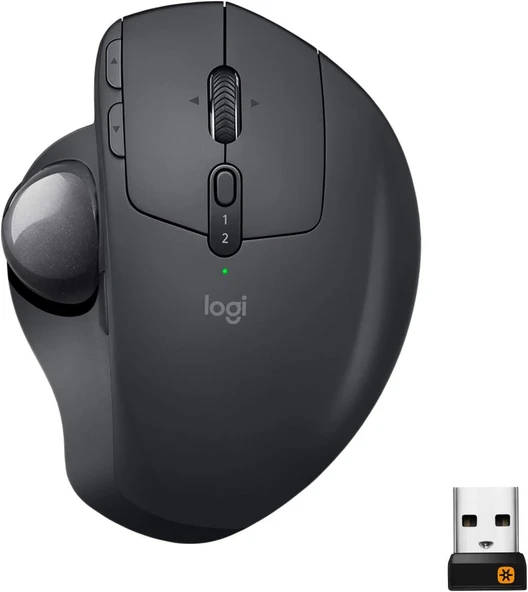 Logitech Mx Ergo Trackball 910-005179 Şarjlı Ergonomik Kablosuz Optik Mouse OUTLET ürün görseli 1