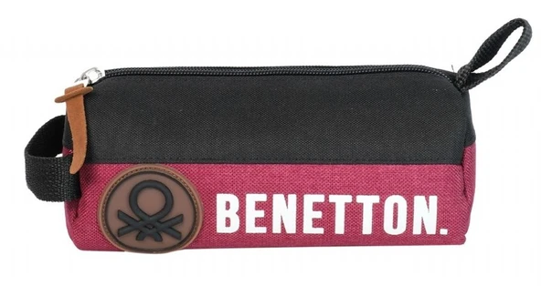 United Colors Of Benetton Retro Erkek Çocuk Oval Kalemlik - Siyah-Kırmızı ürün görseli 1