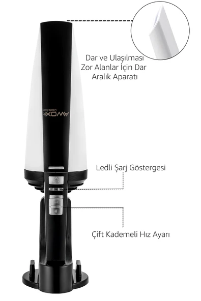 Awox Cracks Max Şarjlı El Süpürgesi Beyaz - Resim 2