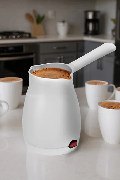 Awox Caffeen Türk Kahvesi Makinesi Elektrikli Cezve Beyaz ürün görseli 1