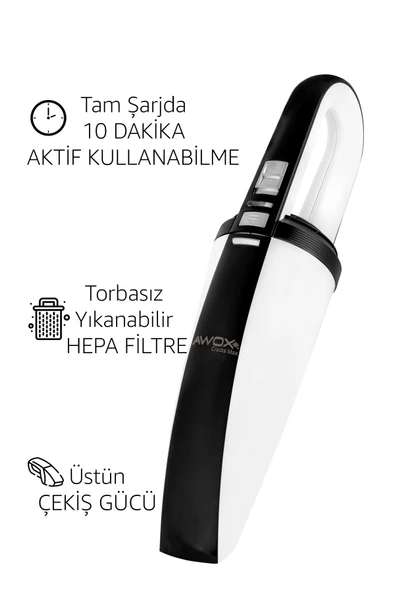 PTTAVM: Awox Cracks Max Şarjlı El Süpürgesi Beyaz