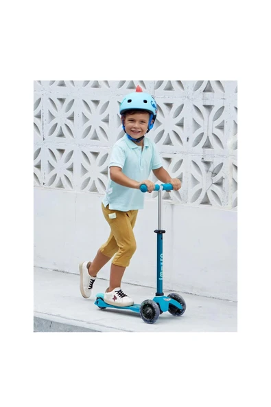 Micro Mini Deluxe 3 Tekerlekli Scooter Aqua  Turkuaz 2+ Yaş ürün görseli 1