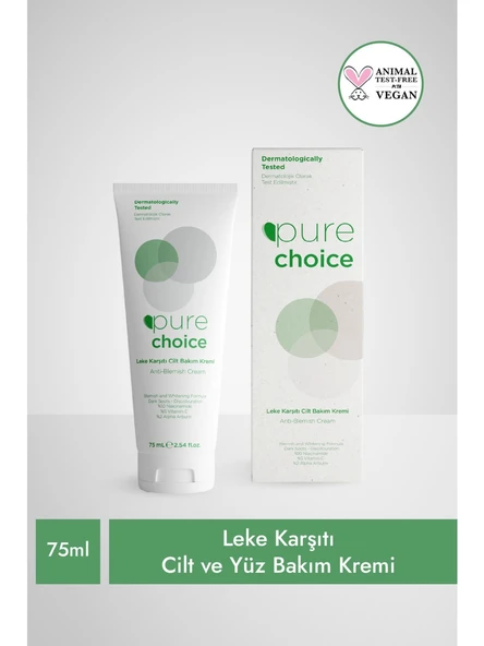 Pure Choice Leke Karşıtı Cilt Ve Yüz Bakım Kremi 75ml ürün görseli 1