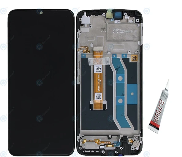 REALME C21Y Ekran Dokunmatik Çıtalı (SİYAH) B7000 YAPIŞTIRICI ürün görseli 1