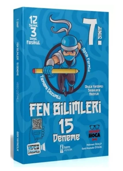İSEM Yayıncılık İsem Yayınları 7. Sınıf Fen Bilimleri 15 Deneme Video Çözümlü ürün görseli 1