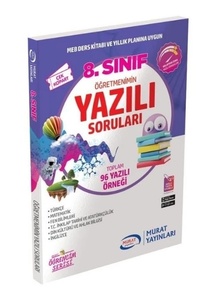 8. Sınıf Öğretmenimin Yazılı Soruları Murat Yayınları ürün görseli 1