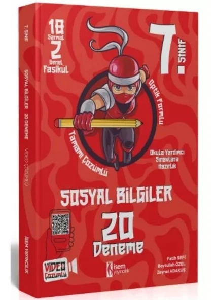 İSEM Yayıncılık İsem Yayınları 7. Sınıf Sosyal Bilgiler 20 Deneme Video Çözümlü ürün görseli 1