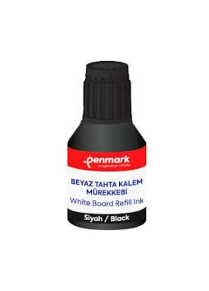 PENMARK BEYAZ TAHTA KALEM MÜREKKEBİ 30ML SİYAH ürün görseli 1