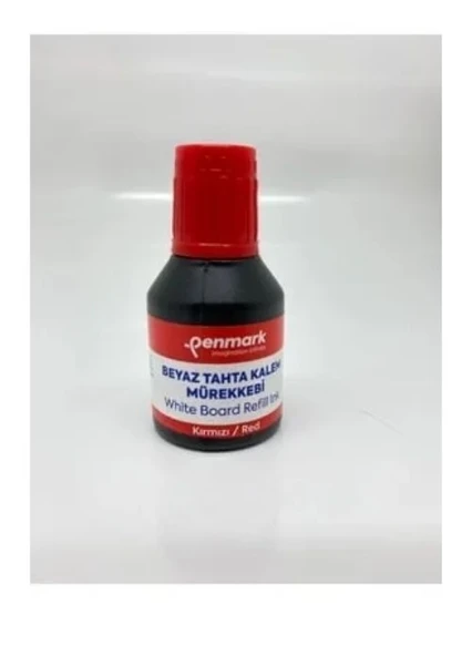 PENMARK BEYAZ TAHTA KALEM MÜREKKEBİ 30 ML KIRMIZI ürün görseli 1