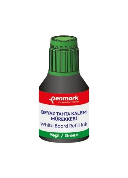 PENMARK BEYAZ TAHTA KALEMİ MÜREKKEBİ 30 ML YEŞİL ürün görseli 1