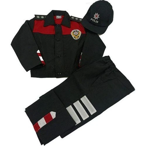 Kız&Erkek Çocuk Polis Kıyafeti (Şapka, Gömlek, Pantolon Takımı) Yeni Model ürün görseli 1