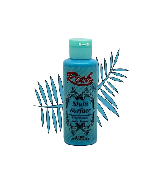 Rich Multi Surface Akrilik Boya 120ml 2186 Okyanus ürün görseli 1