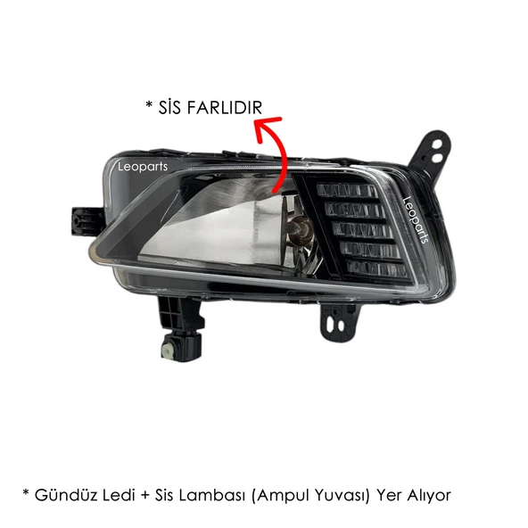 Leoparts Polo Sis Lambası Sol (Gündüz Ledli - Sis Farlı) 2018-2020 2G0941661 ürün görseli 1
